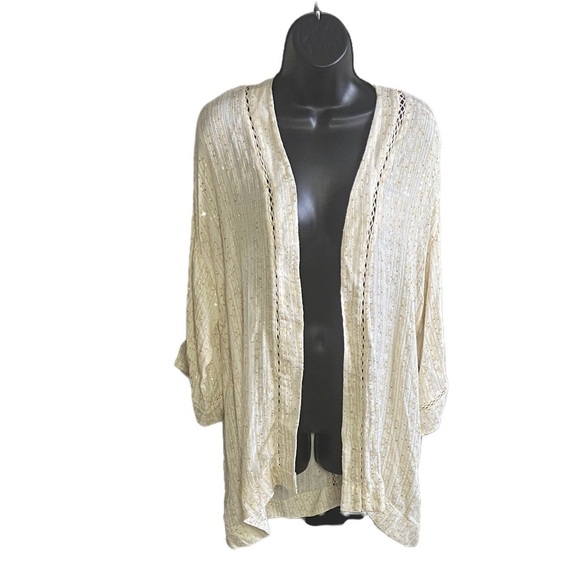 𝅺soft Surroundings Open Front Cardigan L - Picture 1 of 2